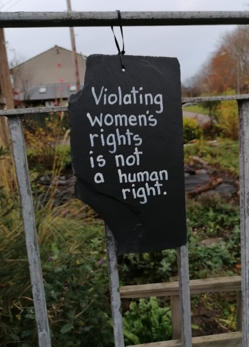 And the Edinburgh team have been busy today as well - near Blackford Ave Post Office, if you want to take a look and get a selfie :-)I ask that you don't remove them though. They are doing no harm, and it's difficult to argue against the message.  #WomenWontWheest