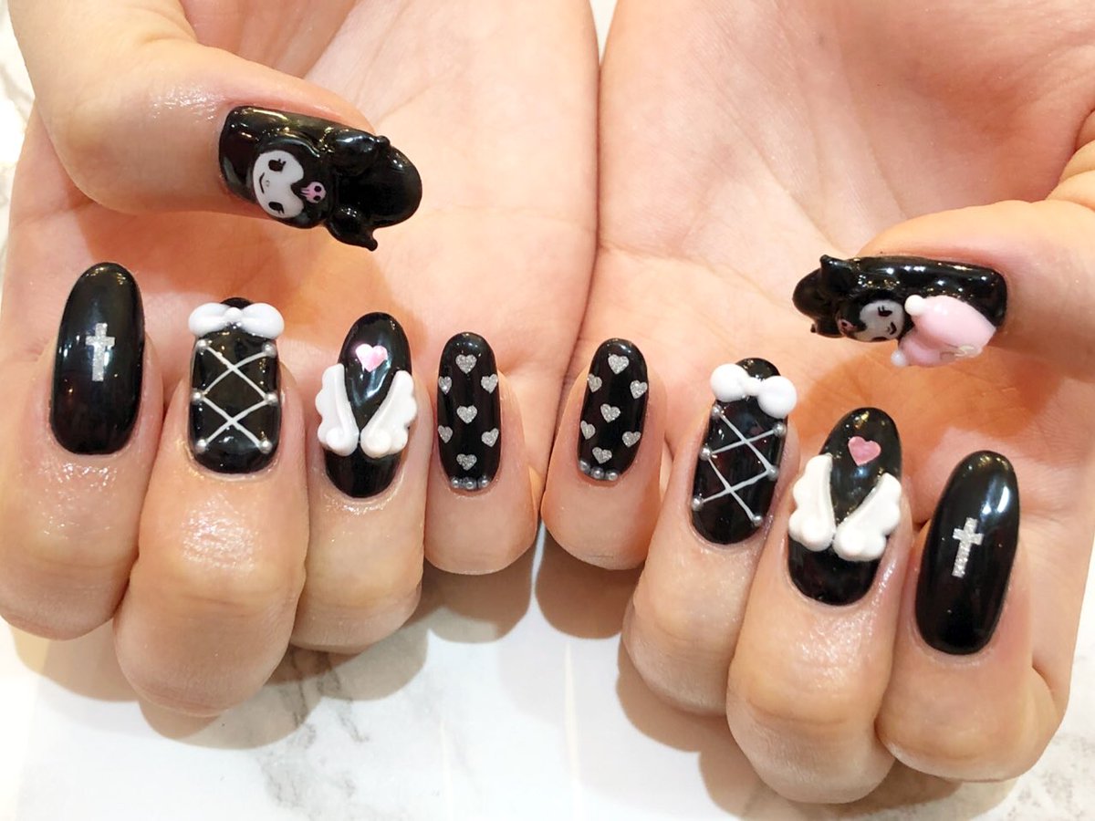 Nailsgogo 渋谷 ネイルサロン Nailsgogo ネット予約 T Co Pjrbh5rlbe インスタ T Co Gmbqsa2d9y ネイル 担当ミルバヤシ クロミネイル クロミちゃん ブラックネイル 量産型ネイル 渋谷ネイルサロン スカルプネイル ネイル