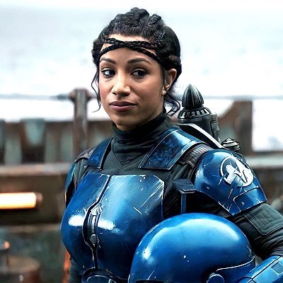 oocmandalorian's tweet photo. Sasha Banks as Koska Reeves in The Mandalorian. That's the tweet. 
#TheMandalorian https://t.co/QEGqQVWlAh
