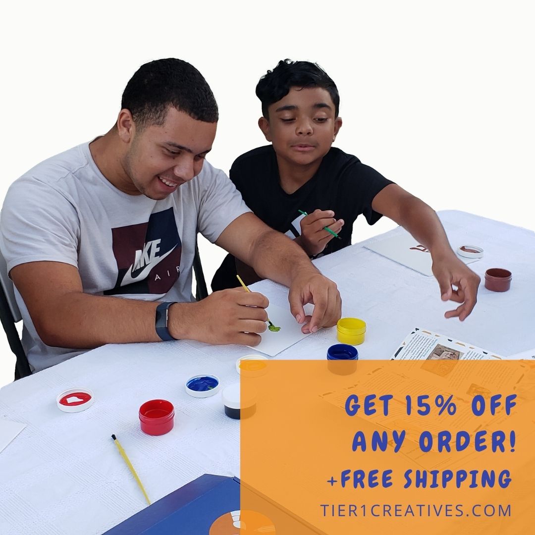tier1creatives's tweet photo. We're starting #blackfriday early! Now until Nov 27, save 15% off any order when you shop at https://t.co/ZImNnciFn3 🎁

The perfect #giftsforkids to enjoy learning about the world &amp; have fun painting! https://t.co/o4jls1AKni