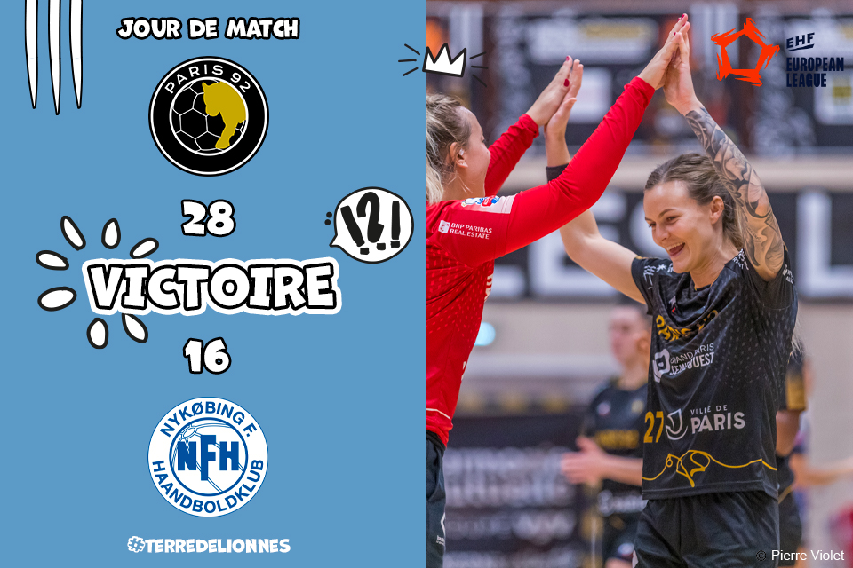 Paris92_Off's tweet image. ✅ Victoire ✅
Magnifique victoire 28-16 de nos #Lionnes 🦁 qui remportent le match aller de ce 3ème tour de qualification en Coupe d’Europe face à Nykøbing 🤜 🤛 
📸 (c) Pierre Violet
#paris92 #terredelionnes #victory