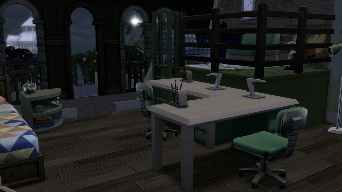 D'autres espaces ont été aménagés, incluant une seconde chambre pour enfant.Les deux grandes se doutent évidemment de l'arrivée imminente d'autres enfants, les deux bambines n'en ont rien à foutre.