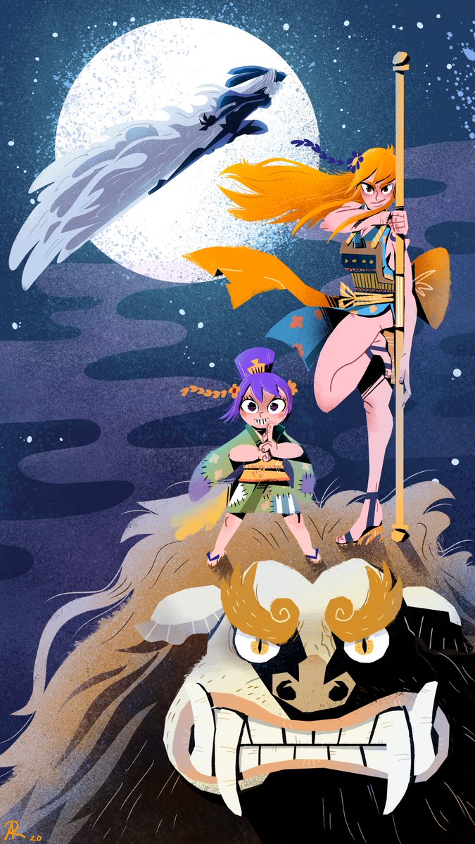 Revujo's tweet photo. Girl power! 💪
W/@JoyBoyTheories
#onepiece995 #nami #carrot #tama https://t.co/x9GUOJbYne