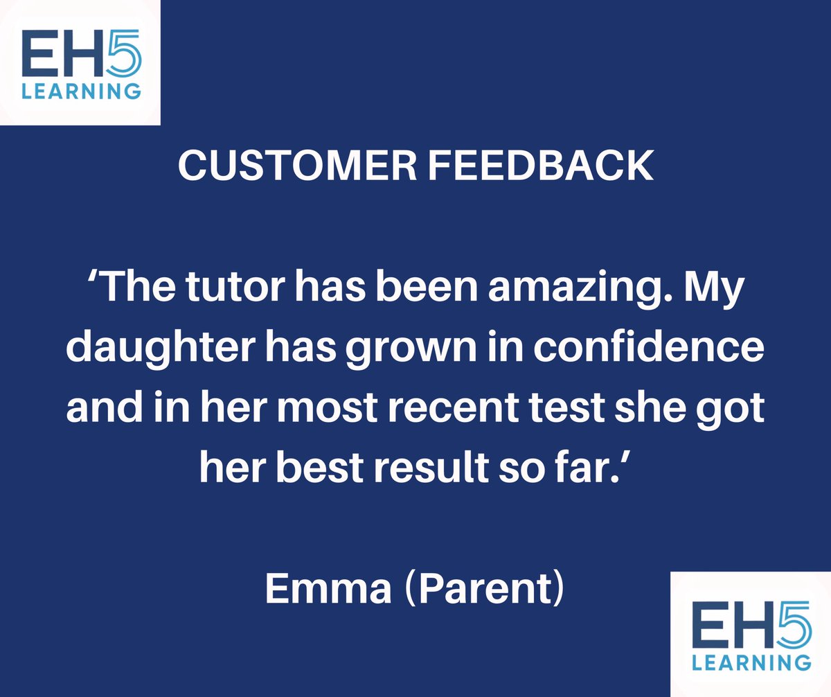 eh5learning's tweet photo. CUSTOMER FEEDBACK 🚨 

Some more amazing feedback from one of our customers 😄🙌👍

Want to sign up for a free introductory session with one of our tutors?

Simply click below + let us know where we can help👇

https://t.co/bLClL7BuFz

#eh5learning #onlinetutoring https://t.co/3PIMXlLWFS
