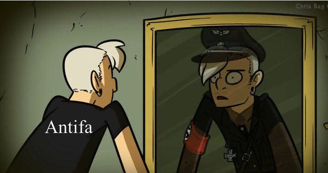 TheAmericanGrl's tweet photo. Antifa are the real fascists. https://t.co/dEh773T95u
