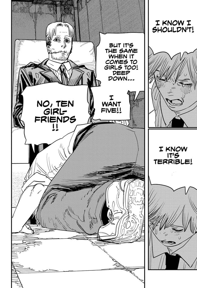 rrrgphoenix's tweet photo. Denji skyrocketing in my top MCs fr. Give this man his harem. If there's one protagonist who deserves it, it's him. ๐ญ #csm92 https://t.co/6h2nh2Ohnj