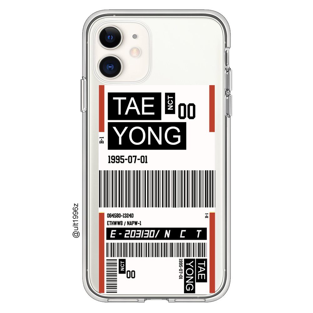 Elle On Twitter Ic Nct Member Ticket Phone Case Inspired By The Ticket In Taeyong And Ten S Clothes It Can Be Transparent Or White Shockproof And Jelly