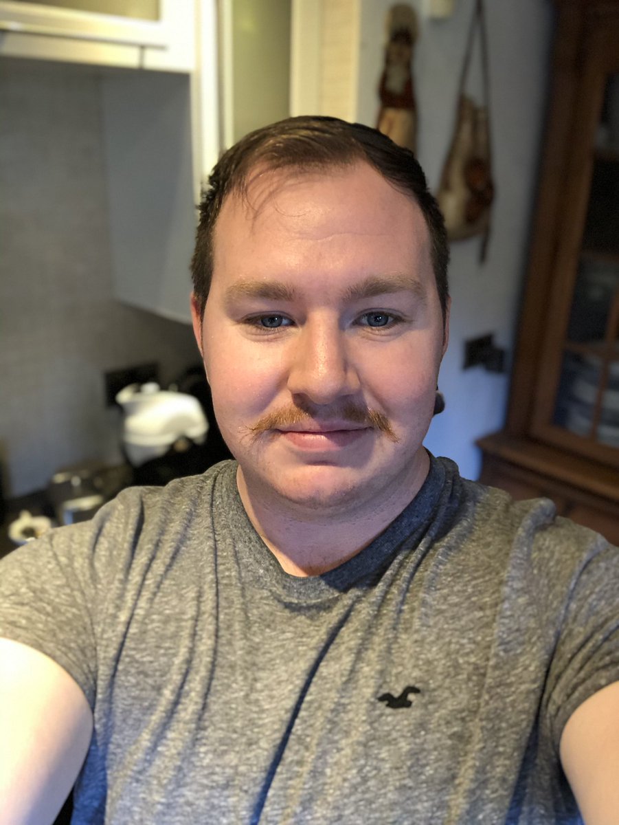 AdamGrahamCSP's tweet photo. Half way through #Movember for Team Christie! Thank you to everyone who has donated, we are hoping to get to the £400 mark if we can! My wife is hating every second of the tash and it’s great! 😅💪🏼

https://t.co/8RrEbZSiof https://t.co/CfFBzvUp3H