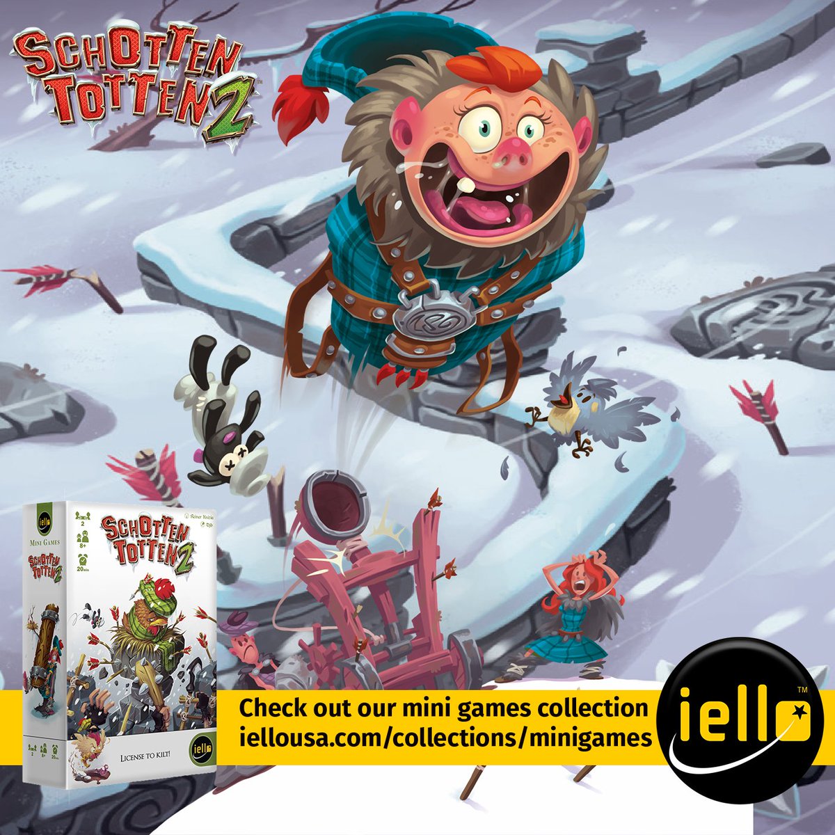 IelloUSA's tweet photo. 🏴Guess what's coming catapult's speed??? 🏴
Release B&M Nov 19th / Online Dec 3rd
👉 https://t.co/9nP5OrNsrj
#IELLOUSA #IELLO #SchottenTotten #MiniGames #Gamefor2 #ReinerKnizia #Djib https://t.co/pvOPL50t9I