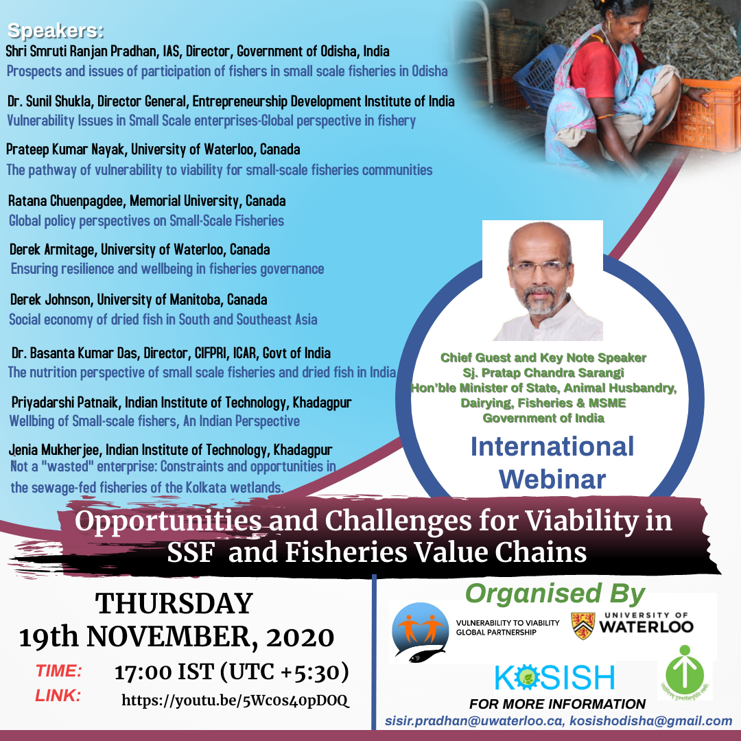 Prateep Kumar Nayak (@prateepnayak) on Twitter photo Join us for an International Webinar '#Viability in #SSF and #Fisheries #ValueChains by <a href="/V2VPartnership/">V2V Global Partnership</a> & #Kosish <a href="/FAOfish/">Fisheries & Aquaculture</a> <a href="/TBTInetwork/">Too Big To Ignore</a> <a href="/CCRN_news/">CCRN</a> <a href="/OceanCanada/">The OceanCanada Partnership</a> <a href="/DriedFishUM/">Dried Fish Matters</a> <a href="/Kennedy_School/">Harvard Kennedy School</a> <a href="/IPBES/">ipbes</a> <a href="/envwaterloo/">Waterloo Environment</a> <a href="/imber_ipo/">IMBeR</a> <a href="/water_institute/">the Water Institute</a> <a href="/SDGoals/">SDGs</a> <a href="/CIFRI_ICAR/">ICAR-Central Inland Fisheries Research Institute</a> <a href="/IITKgp/">IIT Kharagpur🇮🇳</a> <a href="/SSHRC_CRSH/">SSHRC</a> Join us for an International Webinar '#Viability in #SSF and #Fisheries #ValueChains by <a href="/V2VPartnership/">V2V Global Partnership</a> & #Kosish <a href="/FAOfish/">Fisheries & Aquaculture</a> <a href="/TBTInetwork/">Too Big To Ignore</a> <a href="/CCRN_news/">CCRN</a> <a href="/OceanCanada/">The OceanCanada Partnership</a> <a href="/DriedFishUM/">Dried Fish Matters</a> <a href="/Kennedy_School/">Harvard Kennedy School</a> <a href="/IPBES/">ipbes</a> <a href="/envwaterloo/">Waterloo Environment</a> <a href="/imber_ipo/">IMBeR</a> <a href="/water_institute/">the Water Institute</a> <a href="/SDGoals/">SDGs</a> <a href="/CIFRI_ICAR/">ICAR-Central Inland Fisheries Research Institute</a> <a href="/IITKgp/">IIT Kharagpur🇮🇳</a> <a href="/SSHRC_CRSH/">SSHRC</a>