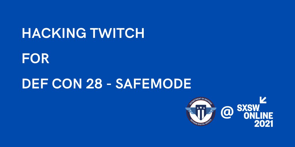 DefenseDigital's tweet photo. When #Covid-19 thrust @DEFCON into SAFE MODE for the first time in its 28 year history, DDS leveraged #Twitch to teach you how to hack a satellite -- in your pajamas. If you loved our workshops during #DEFCON28, vote for our panel at #SXSW21! --> https://t.co/UJBAC9yCBa https://t.co/k8MkIWdLDb
