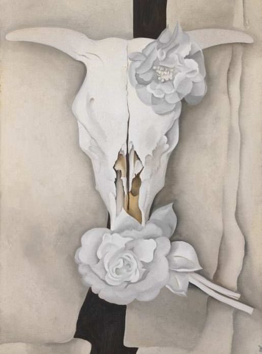 Exhaustion stopped her from working in the mid ‘30s. However she had become a sought after artist & she soon returned to form. She even was picked to help advertise canned pineapple! Horses Skull (1931), Cow Skull (1931), The White Flower (1932) & Rust Red Hills (1934)