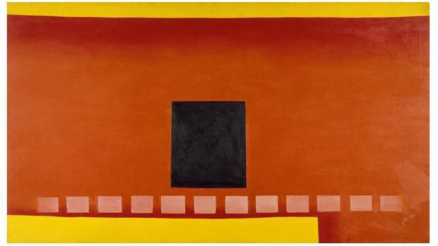 She travelled to Europe in the ‘50s & enjoyed exploring America. Her greatest journeys were into her subconscious, however. Cottonwoods (c1952), Easter Sunrise (1953), Black Door with Red (1954) & Ladder to the Moon (1958)