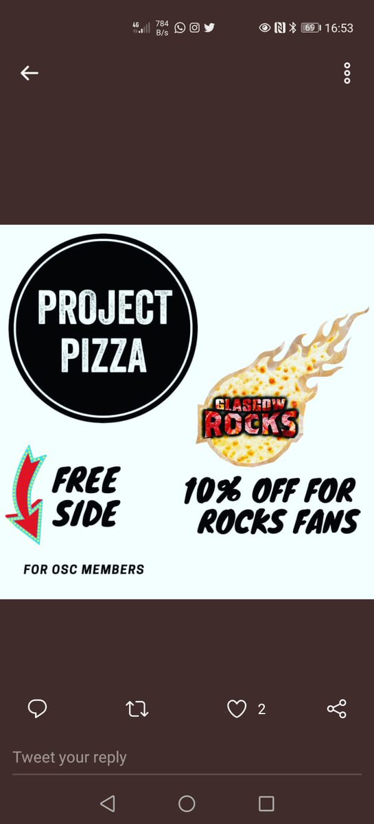Cal_Gladiators's tweet photo. Our partners at @ProjectPizzaTM have a special deal going on for tonights game @RocksOsc
#projectpizza #glasgowrocks #livestream #GoRocks #RocksMNL https://t.co/5YADz1SFjD