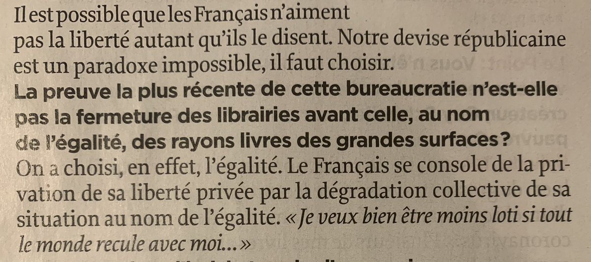 Lisez l’interview très éclairante de Sylvain Tesson dans <a href="/LePoint/">Le Point</a>, elle invite à réfléchir avec quelques formules particulièrement bien ciselées, un vrai régal ! Petit extrait - <a href="/TessonActu/">Sylvain Tesson Actu</a> #culture #réflexion