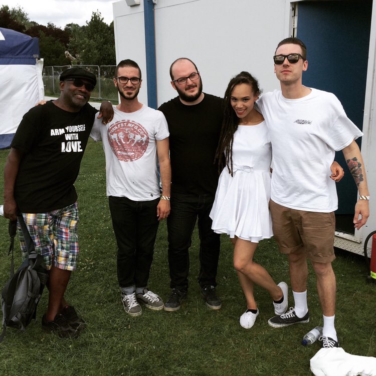 Major #skadreams a few years back when the living legend @lynvalgolding from @thespecials flew in from Seattle to catch us play in his hometown of Coventry! Fingers crossed for shows next year so we can all live more #skadreams. #TheSkints #TheSpecials #SkaDreams 🏁🖤