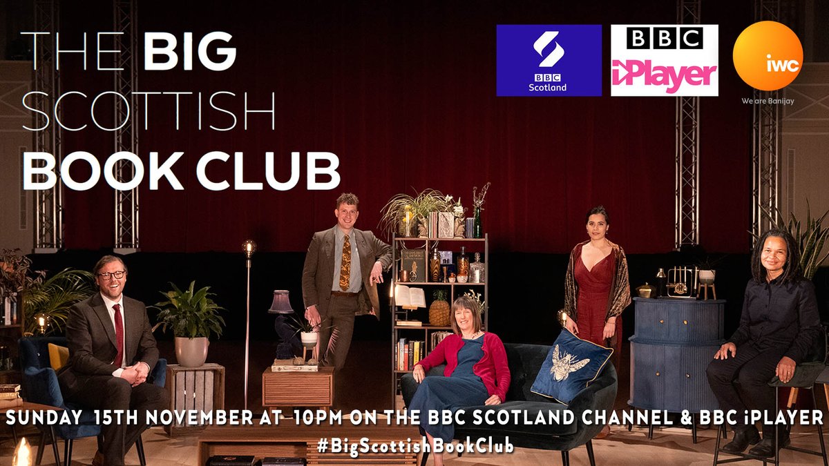 Do not miss The #BigScottishBookClub with <a href="/KathleenJamie/">Kathleen Jamie</a> <a href="/passingplace/">Dr. Amanda Thomson</a> @LukeTurnerEsq &amp; Heather H. Yeung <a href="/BBCScotland/">BBC Scotland</a> &amp; <a href="/BBCiPlayer/">BBC iPlayer</a> 
Sunday 10pm #Nature #BooksAreBackOnTelly
<a href="/Damian_Barr/">Damian Barr</a> (twitter)