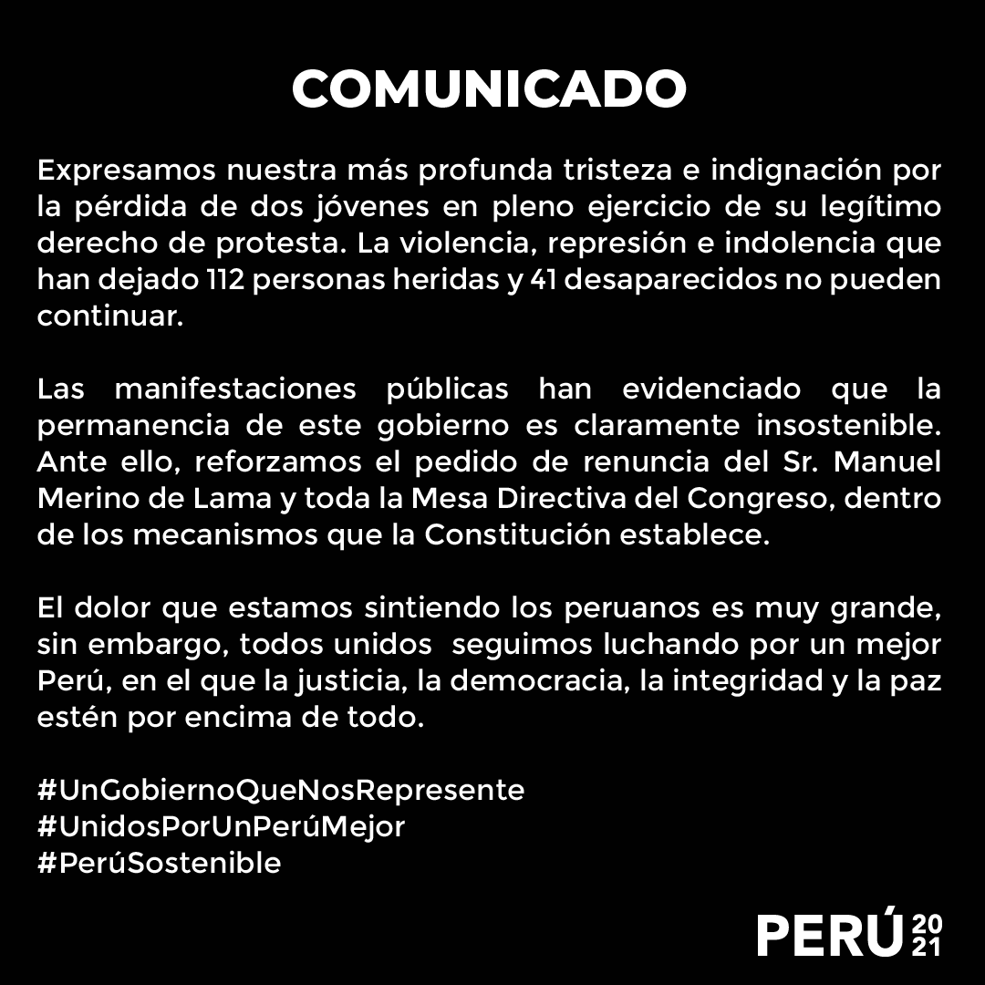 _perusostenible's tweet photo. #COMUNICADO https://t.co/TXqxnXpW0w