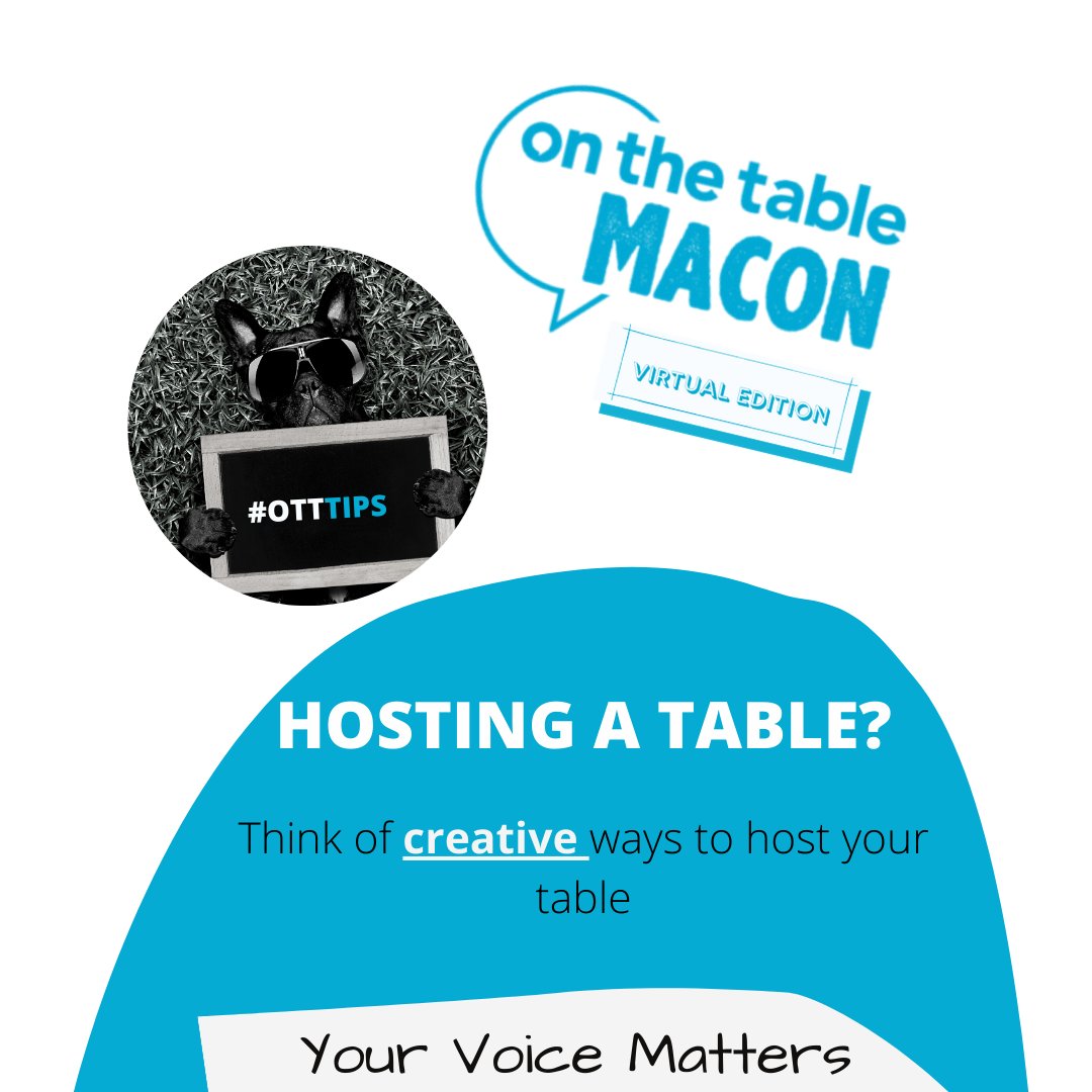 CFCGA's tweet photo. Although we are not meeting physically, we encourage to be as creative as you would like to be. Think of creative ways to engage your attendees as you partake in your discussions.
#onthetablemacon #onthetablemilly #onthetablecentralga #yourvoicematters #conversationtoaction https://t.co/BVA8FM362H