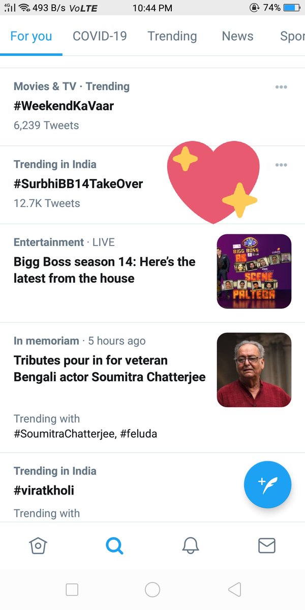 human_Tweeting0's tweet photo. #SurbhiBB14TakeOver 12.7K Tweets and #WeekendKaVaar @BiggBoss @SurbhiChandna https://t.co/4rVaDjOsqX