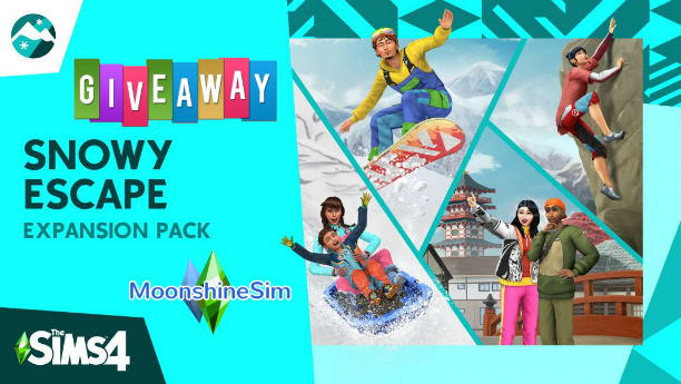 GiVEAWAY The Sims 4 Snowy Escape (PC/Mac)! ⛩️❄️⛷️🏂 All you have to do is Follow &amp; RT or leave a comment on my blog by November 18, 19.00 CET. The winner will be announced a.s.a.p. Good luck everyone!🍀😊moonshinesim.nl/home/giveaway-…