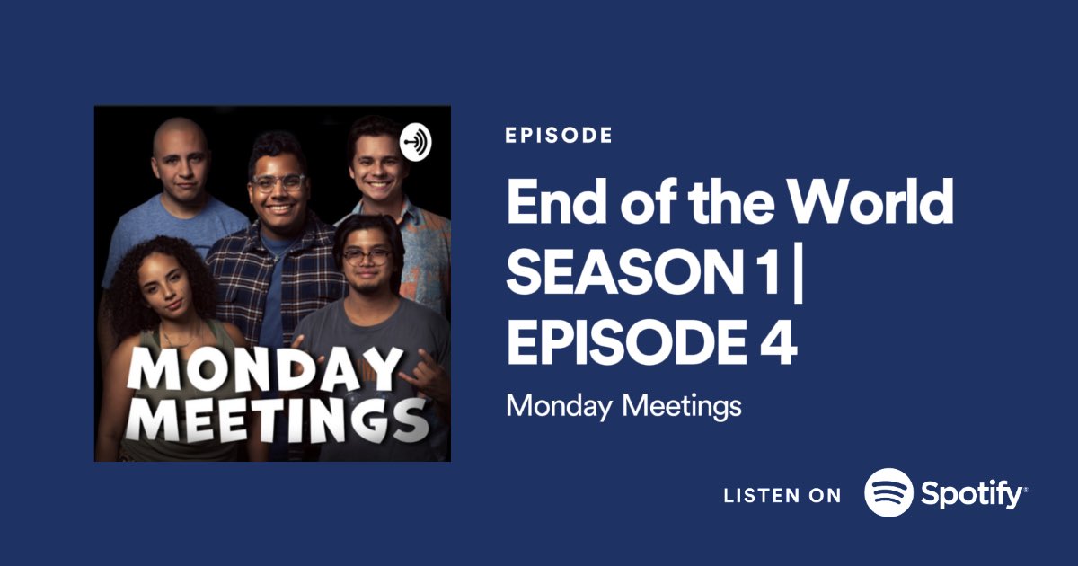 mondaymeetings_'s tweet photo. Did you miss last weeks Monday Meetings❓
Don’t worry you can catch up before tomorrow’s episode is released on @spotifypodcasts ‼️
#MondayMeetings #BoredRoom #AnchorFM #SpotifyNextWave https://t.co/b1BkNHG3pm