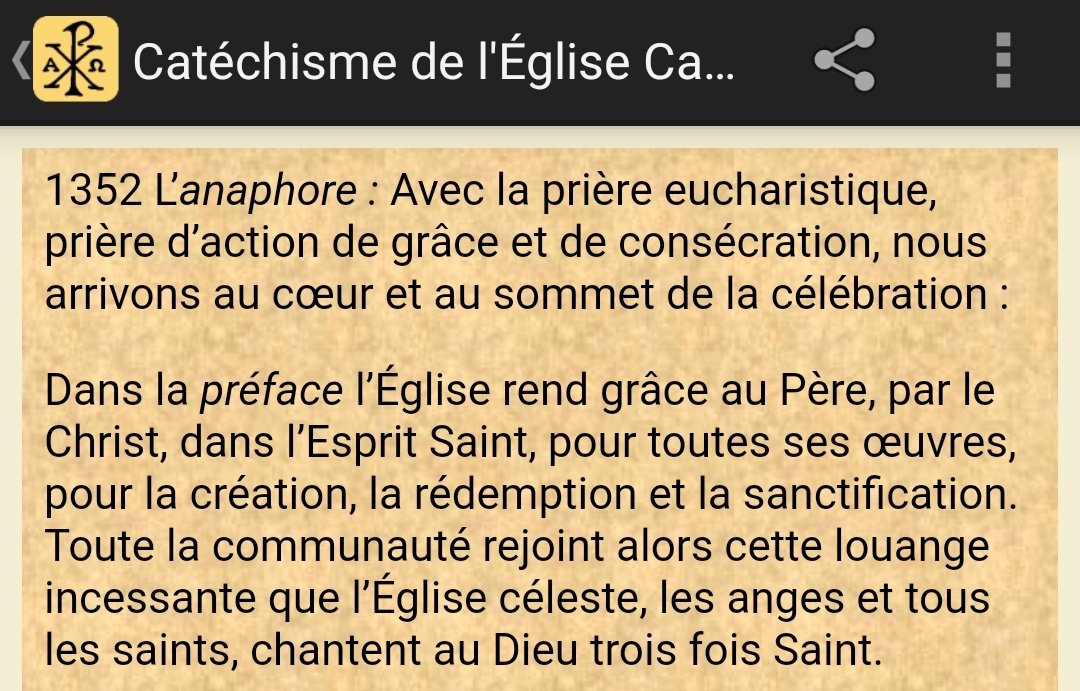 Le Sanctus :  #anaphore  #sanctus  #saint  #messe  #liturgie