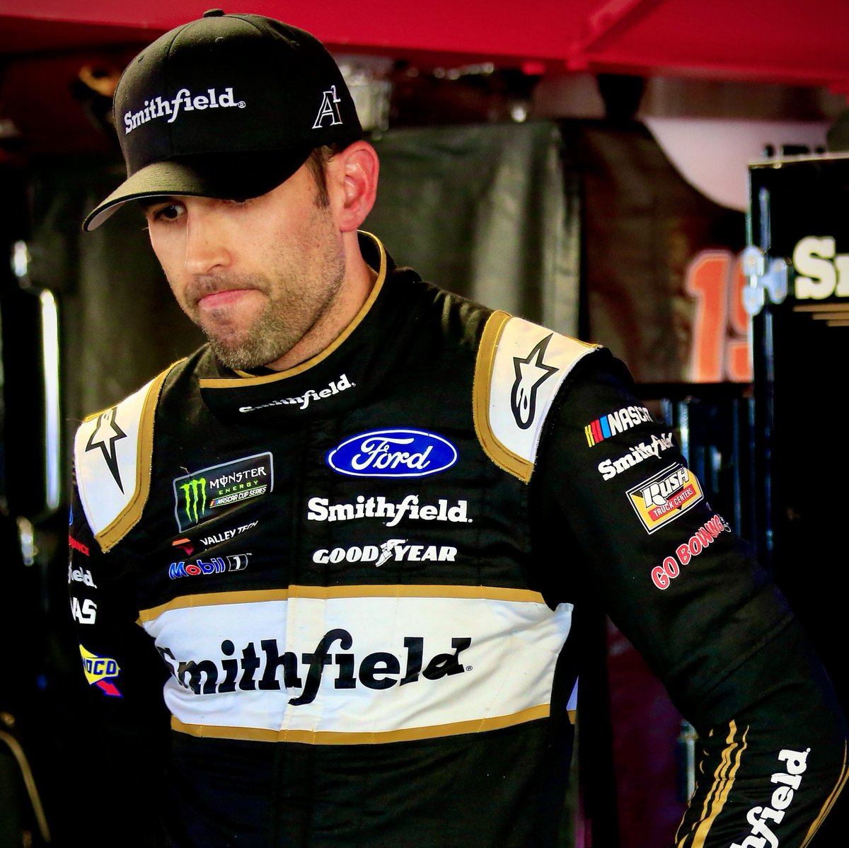 HaasFactoryTeam's tweet photo. When you're ready to watch #NASCAR on Sunday... and you realize it's the off season. ☹️ https://t.co/qojZdKkWYH