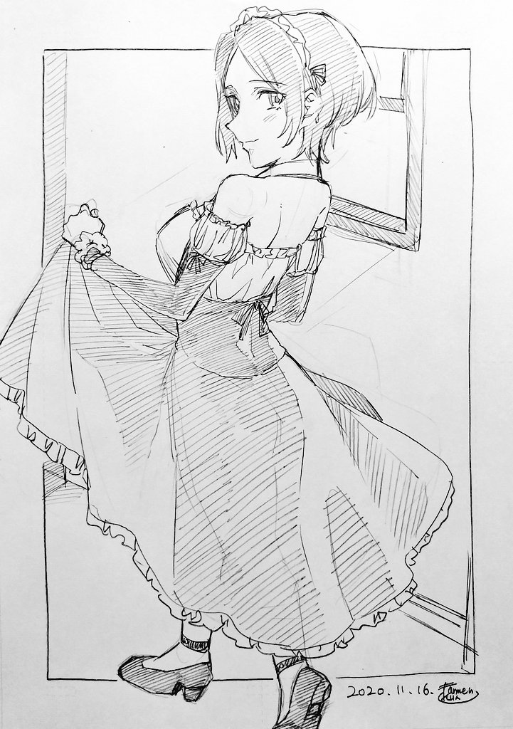 一日一奏!奏チャ!「はやめいど」です。

突然のメイド!!!!!!!!

多分いちかなでは一番描かれてないコス系がメイド(難しいので) 