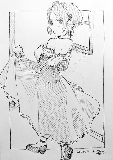 一日一奏!奏チャ!「はやめいど」です。

突然のメイド!!!!!!!!

多分いちかなでは一番描かれてないコス系がメイド(難しいので) 
