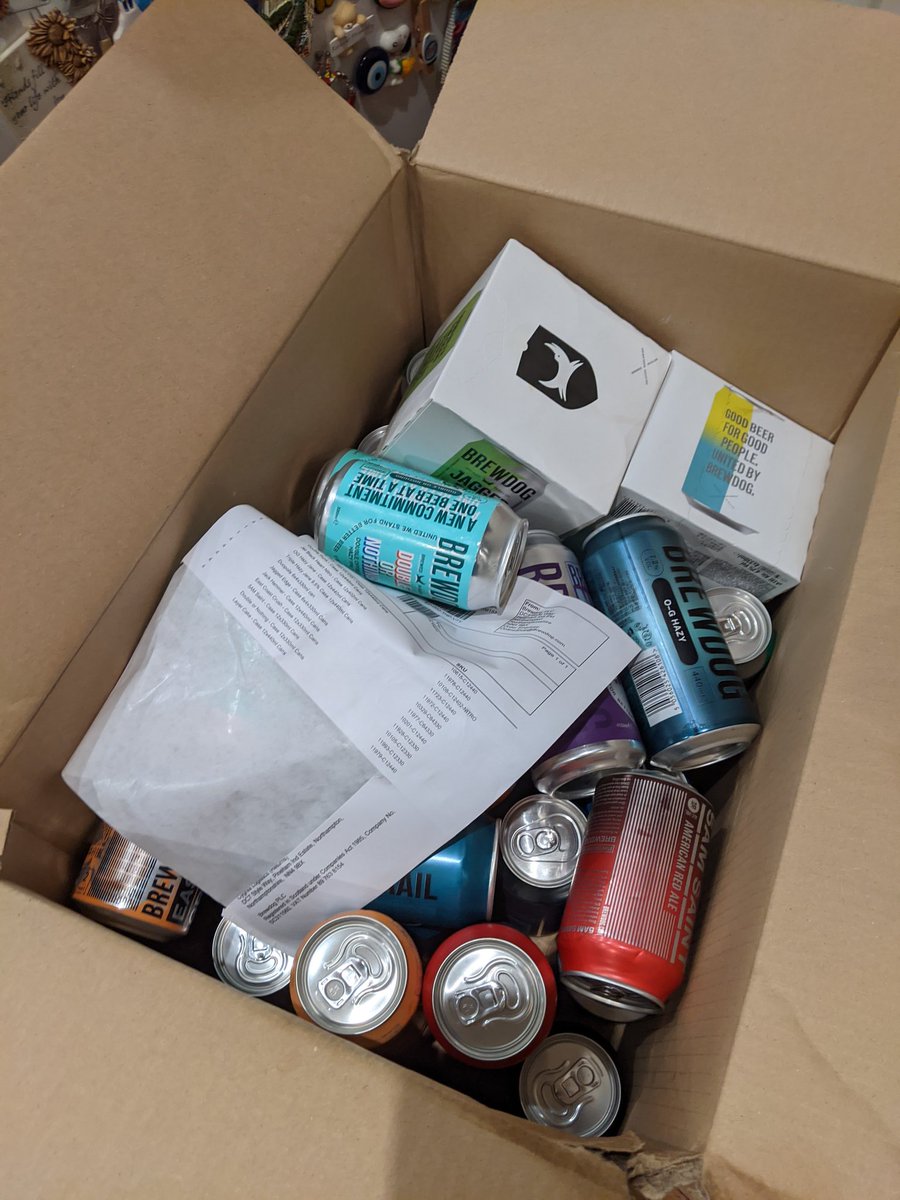 I know <a href="/brewdog/">BrewDog</a> are trying to cut costs, but 'packing' has been reduced to 'just chuck it in a box'. Not impressed. <a href="/BrewDogJames/">James</a> <a href="/MartinDickie/">Martin Dickie</a>