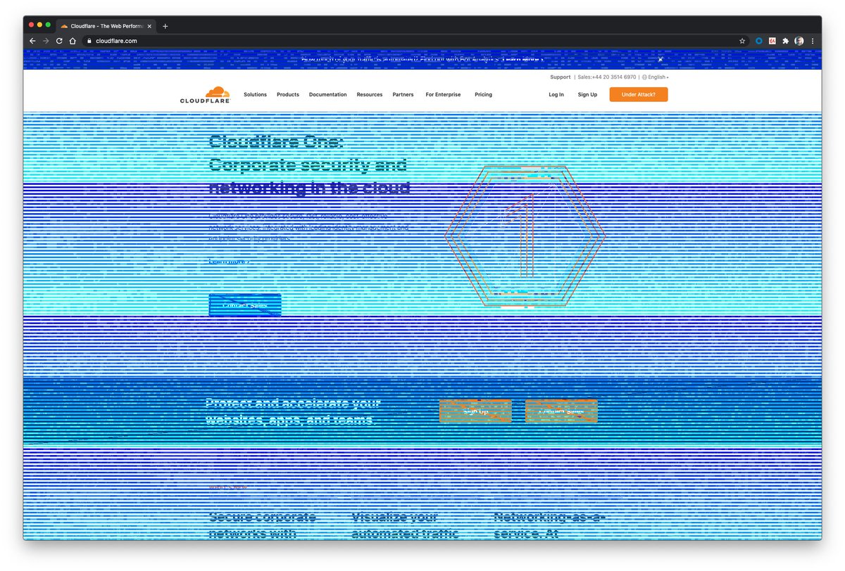 rynclark's tweet photo. So it seems @Cloudflare's website causes my GPU to go crazy - but no other website does 🤔 https://t.co/mTWhPbV9rk