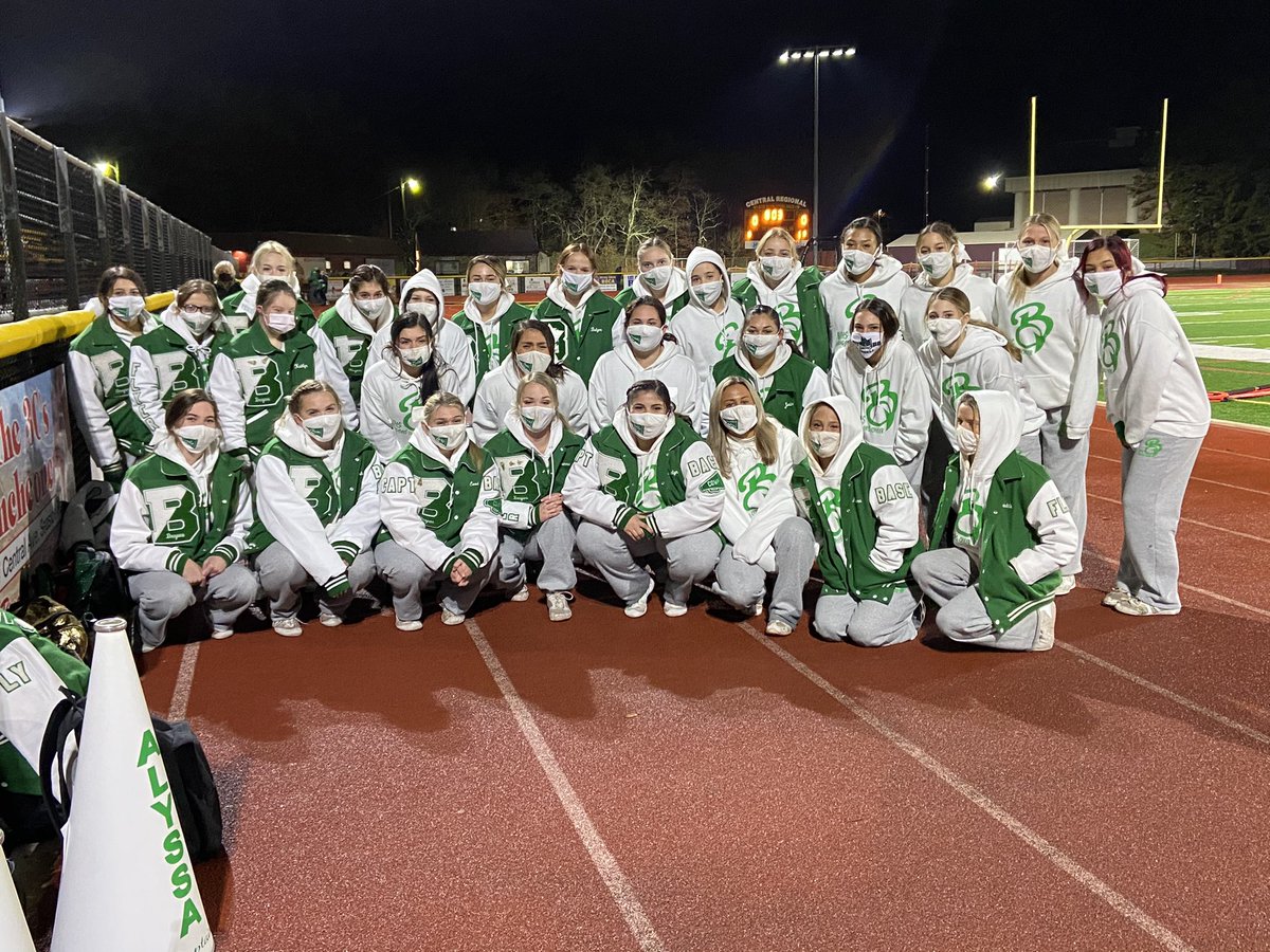 CheerBths's tweet photo. Ladies at there one and only away game. It was a cold one! But they endured the cold and cheered the boys on for a Dragons WIN! 
@BTHSDragons @BTHS_SPORTS https://t.co/O7v59NbAUw