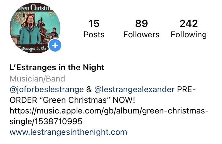 JoForbesLE's tweet photo. If any of you are on @instagram this is just to let you know that we’ve just started a #lestrangesinthenight account. Please follow us! Lots of news in the pipeline about our new album.. RT. #jazz #jazzduo #NewAlbum #singersongwriter https://t.co/qDXTtedohy