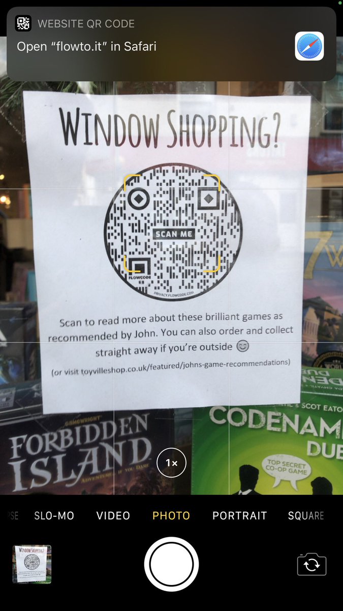 QRlityControl's tweet photo. I was really, really surprised by this one. On its face it’s a proprietary code design (@GetFlowcode I believe), I didn’t expect my QR code in my iPhone camera app to work, but it did! https://t.co/P412gZioZC
