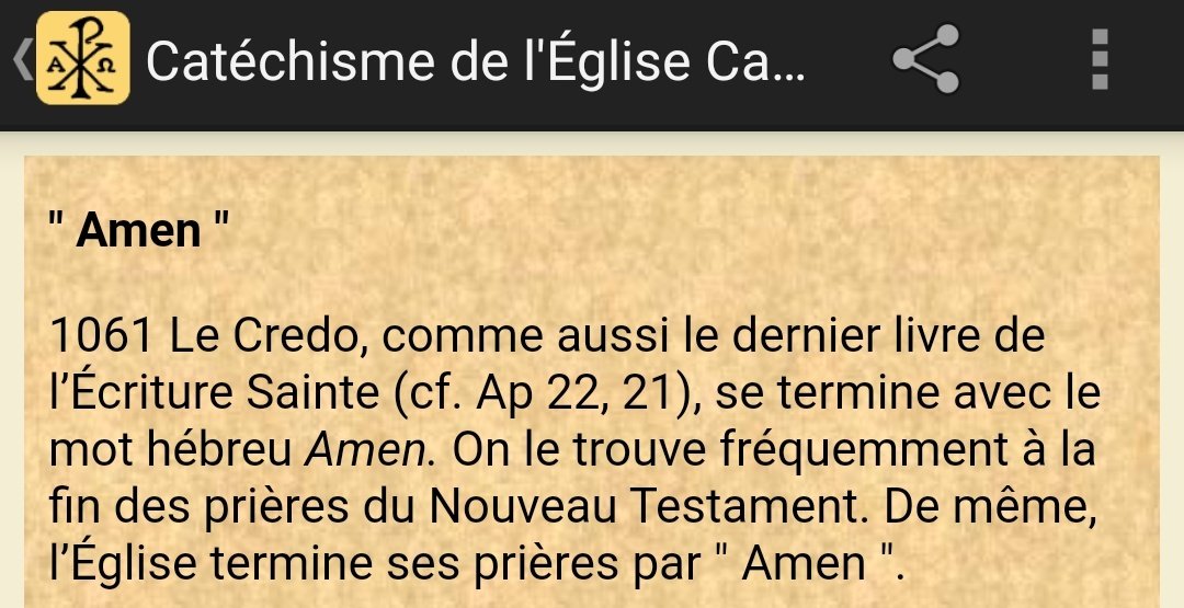 " Et celui qui donne ce témoignage déclare : « Oui, je viens sans tarder. » – Amen ! Viens, Seigneur Jésus ! Que la grâce du Seigneur Jésus soit avec tous ! Amen ! "(Apocalypse 22 ; 20-21) #Amen  #messe  #liturgie