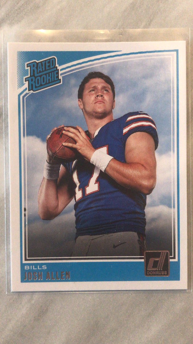 _letsbid's tweet photo. ❗️CONTEST❗️
#003
🎰JOSH ALLEN RATED ROOKIE🎰
To win this card:
Josh Allen to throw over 300 yards and to win the game
- Retweet
- Follow
- Tag 2 friends
🍀 Good luck 🍀
#THEHOBBY #LETSBID https://t.co/edvrzuf90l