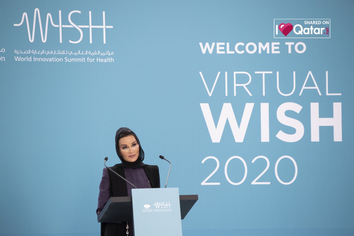 ILQLive's tweet photo. Her Highness @QF Chairperson #SheikhaMozaBintNasser inaugurated the @WISHQatar 2020 with the theme #OneWorldOurHealth.
Read more here!👇👇👇
https://t.co/kHOtAxzcgk
@WHO @HMC_Qatar @MOPHQatar #ILoveQatar #VirtualWISH2020 #Qatar https://t.co/rvLZkfcluG
