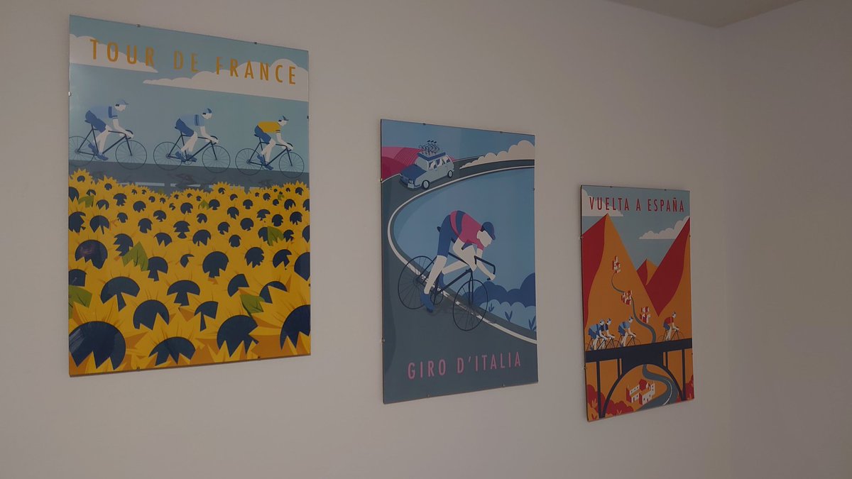 CamBike1's tweet photo. @YClubCycling I finally managed to get some frames for mounting these in my office. https://t.co/ZwF8TODayY