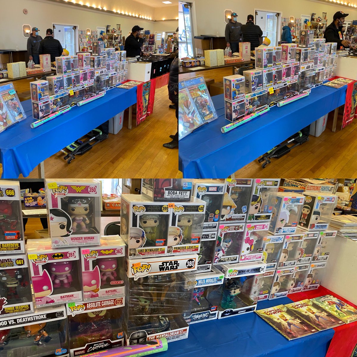 FuryComix's tweet photo. Come on down to Hasbrouck Heights Toy Show. Fury here!!! #popsforsale #comics for sale #silverage #currentcomics till 3pm #vswpost https://t.co/VjzAJdkL8J