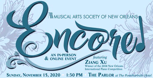 classical1049's tweet photo. A lovely MASNO event begins this afternoon at 1:30pm.

Details below! @CaraMasno @ThePontchHotel #NewOrleans #chambermusic #ClassicalMusic 

https://t.co/vpRwjB8TCc https://t.co/I9X8lWjl2J
