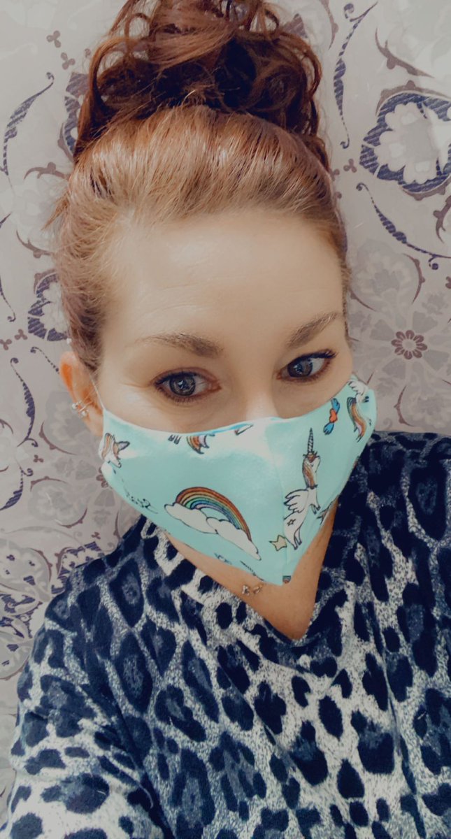 RedCTGirlie's tweet photo. @yikes77 @ladyvee Loving my new mask. Thank you! https://t.co/ttZBA24SSD