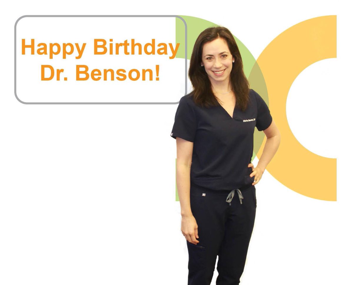 Happy birthday Dr. Benson! Hope your day is great!!!!
