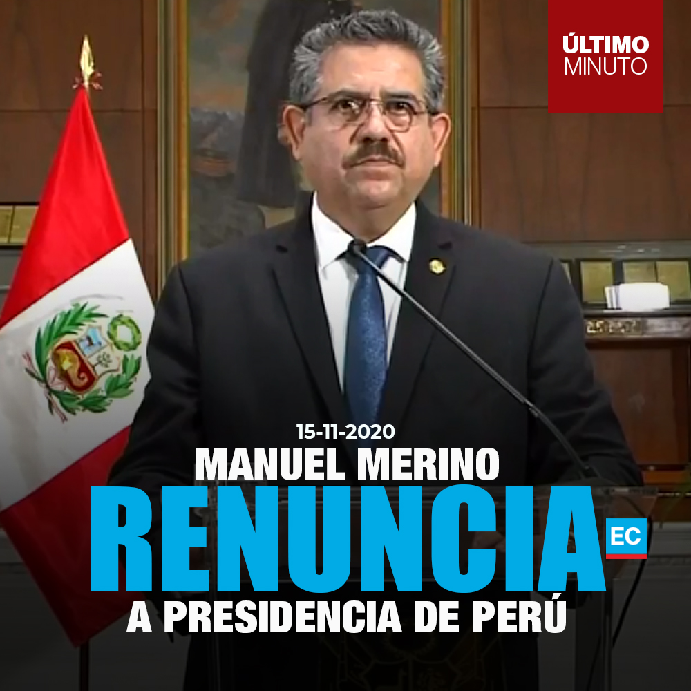 elcomerciocom's tweet photo. #URGENTE | Manuel Merino renuncia a la Presidencia de Perú en medio de protestas que dejan fallecidos » https://t.co/Ebg4PDdyNp https://t.co/fwsavBByFE