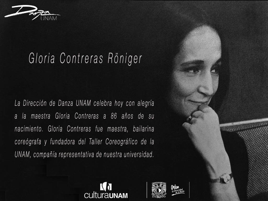 DanzaUNAM's tweet photo. 👉Hoy celebramos a la maestra Gloria Contreras, a 86 años de su nacimiento🩰
#DanzaUNAM #CulturaUNAM #TCUNAM #CatedraGloriaContreras https://t.co/Zw9RekEE4g