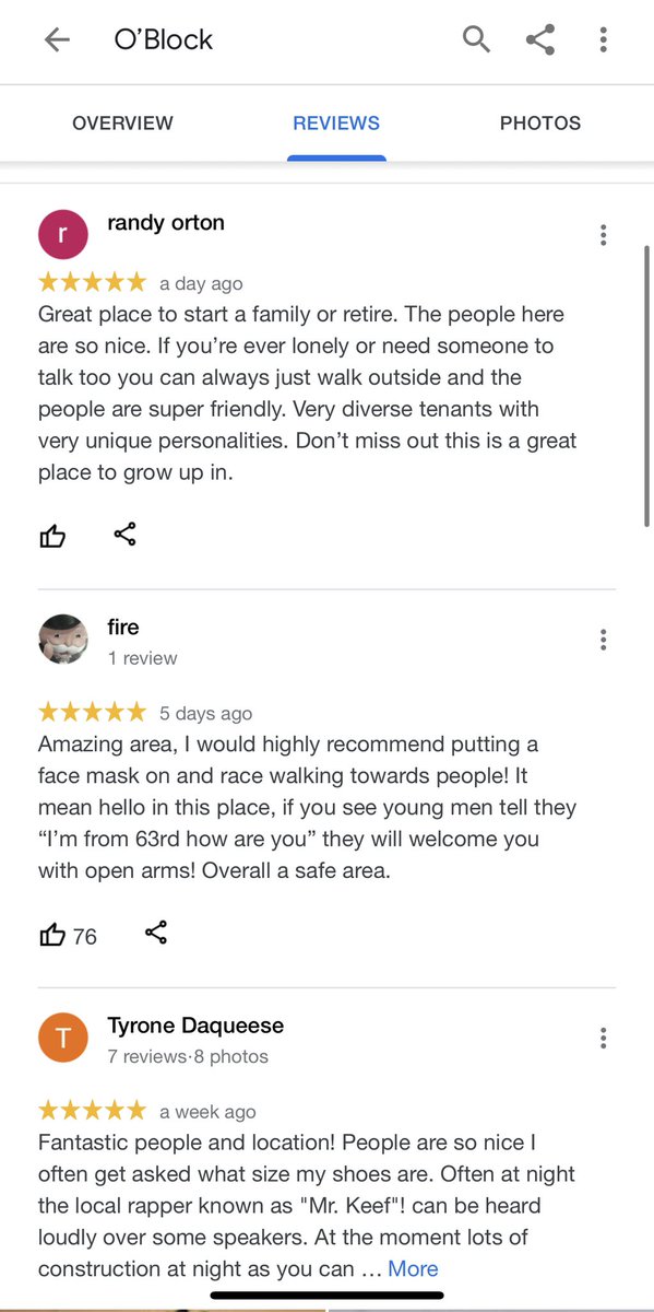 ogafnan's tweet photo. the reviews for O block in chicago got me cryin 😭😭 https://t.co/Bal7HRvx0V