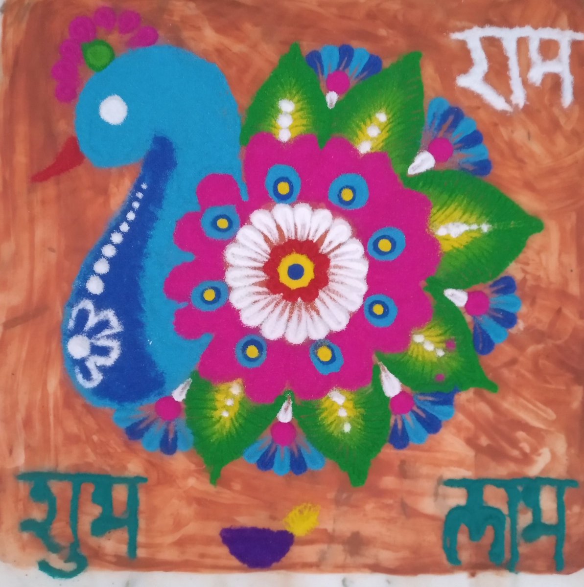 Krishnajethalia's tweet photo. #HappyDeepavali #HappyDiwali2020 #rangoli2020 https://t.co/37PvkLQnqP