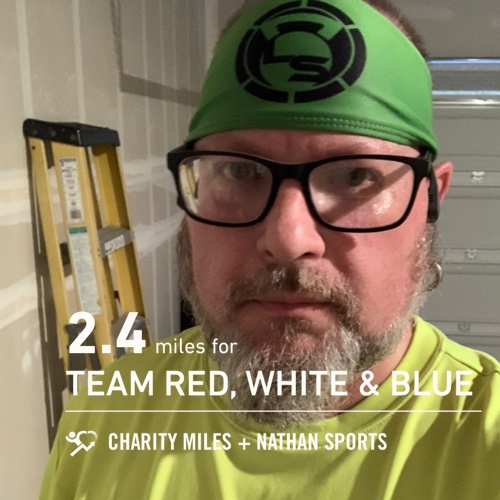 c_gilland's tweet photo. 2.4 @CharityMiles for @teamrwb.
#riseandrun #teamnuun #hshive #sub30club #LiveSore getting ready for #jeffsbirthdaychallenge https://t.co/zwpulzgAZQ