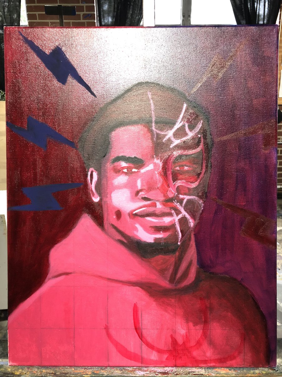 _qSamii's tweet photo. I know I haven’t posted in a minute lol, but here’s my work in progress self portrait https://t.co/4HcgrnuurQ
