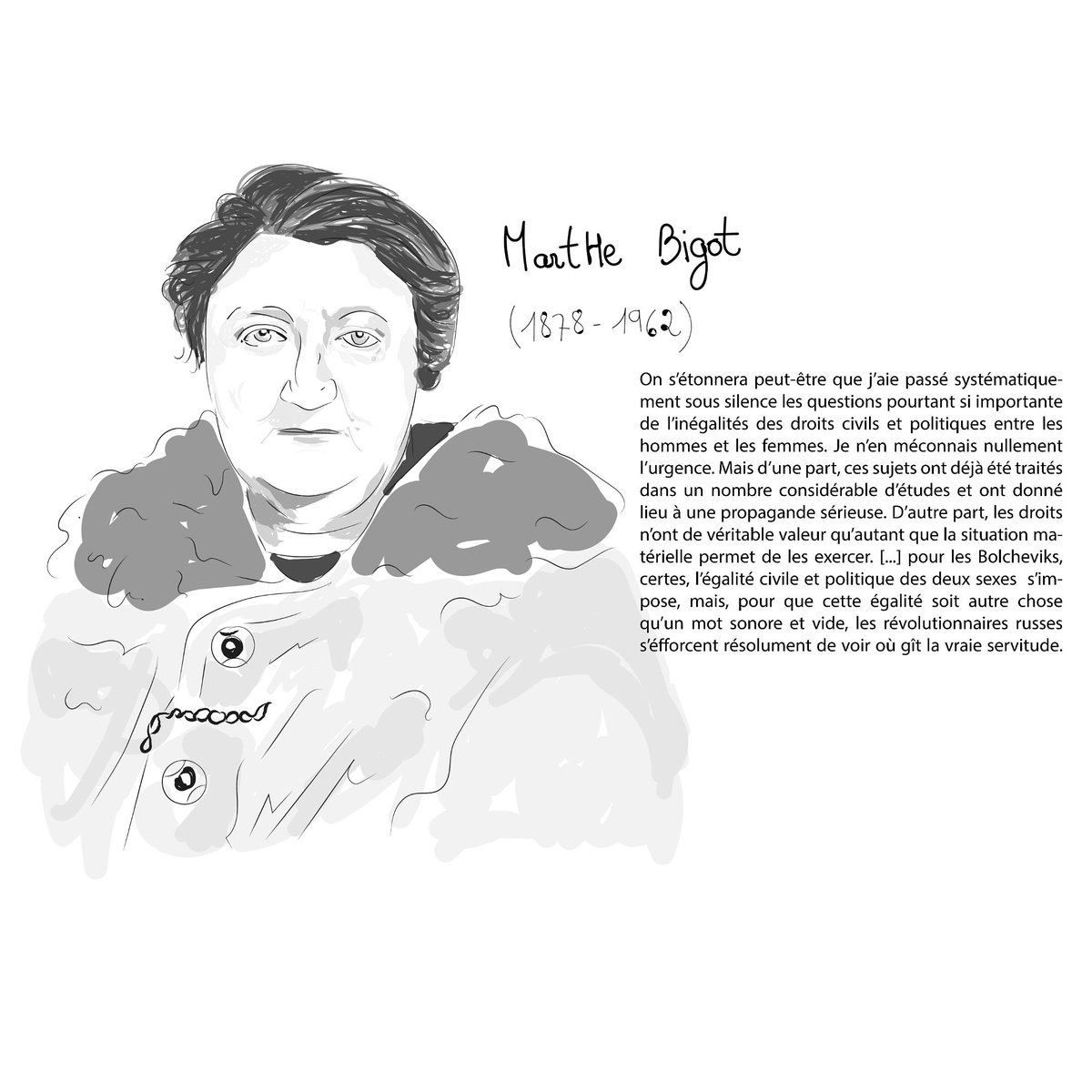 Noradebs's tweet photo. Marthe Bigot. institutrice syndicaliste, participe à la fondation du PCF. Secrétaire du PCF à la propagande féminine (1920-24). fondatrice du journal L'ouvrière elle quitte le PC en 1924 et fera partie de la 1ere revue trotskyste fr, La vérité. https://t.co/fciHIFC7sz